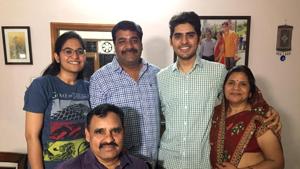Kanishak Kataria, 26, was at his Jaipur home with elder sister, Tanmaya, on Friday evening when he checked the result of Civil Services Examination. He jumped in joy and almost dropped his mobile phone when he found out that he had topped the exam.(Rakesh Goswami/HT photo) Kanishak Kataria, 26, was at his Jaipur home with elder sister, Tanmaya, on Friday evening when he checked the result of Civil Services Examination. He jumped in joy and almost dropped his mobile phone when he found out that he had topped the exam.(Rakesh Goswami/HT photo)