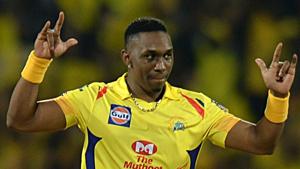 File image of CSK cricketer Dwayne Bravo(AFP) File image of CSK cricketer Dwayne Bravo(AFP)