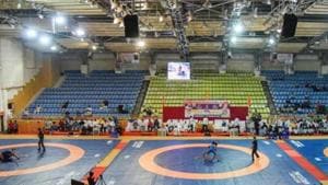 File image of a wrestling arena.(HT Photo) File image of a wrestling arena.(HT Photo)