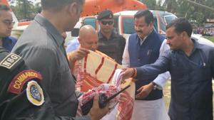 UP chief minister Yogi Adityanath during election campaign in Hojai area of Assam.(Manish Chandra Pandey/HT) UP chief minister Yogi Adityanath during election campaign in Hojai area of Assam.(Manish Chandra Pandey/HT)
