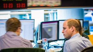 Prince William also observed counter-terrorism teams analysing intelligence and carrying out investigations.(Kensington Palace) Prince William also observed counter-terrorism teams analysing intelligence and carrying out investigations.(Kensington Palace)