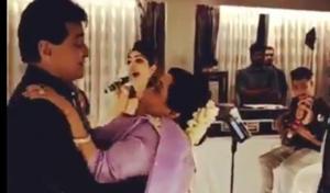 Jeetendra and wife Shobha Kapoor enjoy a dance at the actor’s birthday party Saturday night.(Screengrab from Twitter video) Jeetendra and wife Shobha Kapoor enjoy a dance at the actor’s birthday party Saturday night.(Screengrab from Twitter video)