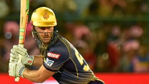 Chris Lynn in action.(PTI) Chris Lynn in action.(PTI)