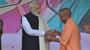 Adityanath, who is the head priest of the Gorakhpur’s Gorakhnath Mutt, has followers also in Assam, where the BJP formed its first government in 2016(Photo by Manoj Yadav / Hindustan Times) Adityanath, who is the head priest of the Gorakhpur’s Gorakhnath Mutt, has followers also in Assam, where the BJP formed its first government in 2016(Photo by Manoj Yadav / Hindustan Times)
