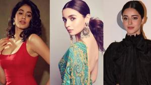 Janhvi Kapoor, Alia Bhatt, Ananya Panday, appeared in Sabysachi couture to celebrate 20 years of the designer’s presence in the fashion industry.(Instagram) Janhvi Kapoor, Alia Bhatt, Ananya Panday, appeared in Sabysachi couture to celebrate 20 years of the designer’s presence in the fashion industry.(Instagram)