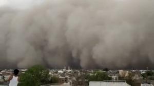 Various parts of Rajasthan witnessed huge dust storms on Sunday.(Screengrab) Various parts of Rajasthan witnessed huge dust storms on Sunday.(Screengrab)