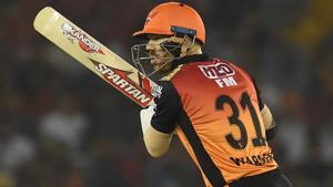 Sunrisers Hyderabad batsman David Warner plays a shot during the 2019 Indian Premier League (IPL).(AFP) Sunrisers Hyderabad batsman David Warner plays a shot during the 2019 Indian Premier League (IPL).(AFP)