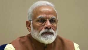 Prime Minister Narendra Modi will take a call this week on whether he inaugurates the first Hindu Temple in Abu Dhabi by video, or in person on April 19-20.(Mohd Zakir/HT PHOTO) Prime Minister Narendra Modi will take a call this week on whether he inaugurates the first Hindu Temple in Abu Dhabi by video, or in person on April 19-20.(Mohd Zakir/HT PHOTO)