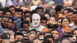 A simple addition of SP-BSP votes in 2014 reduces the NDA’s tally of 73 to 37 in Uttar Pradesh.(AFP) A simple addition of SP-BSP votes in 2014 reduces the NDA’s tally of 73 to 37 in Uttar Pradesh.(AFP)