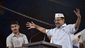 Delhi chief minister and AAP chief Arvind Kejriwal addresses an election rally at Delhi Cantt on April 1.(Ajay Aggarwal/HT PHOTO) Delhi chief minister and AAP chief Arvind Kejriwal addresses an election rally at Delhi Cantt on April 1.(Ajay Aggarwal/HT PHOTO)