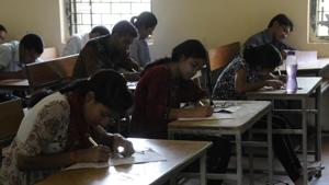 The Day 2 of the JEE Main April session started well, without any surprises. The paper pattern was in line with the expectations with an overall difficulty level of ‘Moderate’, similar to slot 1 and slot 2 of April 8.(HT file) The Day 2 of the JEE Main April session started well, without any surprises. The paper pattern was in line with the expectations with an overall difficulty level of ‘Moderate’, similar to slot 1 and slot 2 of April 8.(HT file)