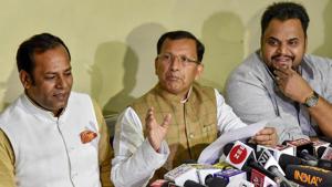 The Rashtriya Lok Samata Party, a constituent of the opposition’s Grand Alliance Bihar, suffered a setback on Monday as sitting MP Ram Kumar Sharma floated his own faction.(PTI Photo) The Rashtriya Lok Samata Party, a constituent of the opposition’s Grand Alliance Bihar, suffered a setback on Monday as sitting MP Ram Kumar Sharma floated his own faction.(PTI Photo)