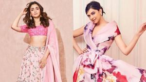 Deepika Padukone and Alia Bhatt stun in floral attires.(Instagram) Deepika Padukone and Alia Bhatt stun in floral attires.(Instagram)