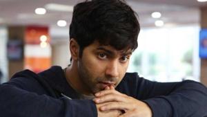 Varun Dhawan in a still from Shoojit Sircar’s October. Varun Dhawan in a still from Shoojit Sircar’s October.