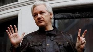 The editor also accused embassy staff of photocopying a legal document belonging to Assange’s lawyer Aitor Martinez.(AFP PHOTO)