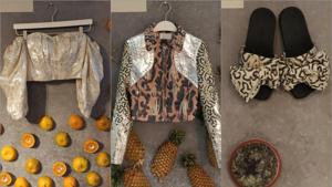 Pineapple leaves, citrus peel, algae biomass, pet bottles: Time to make conscious and sustainable fashion choices.(HM Conscious Collective preview in New Delhi) Pineapple leaves, citrus peel, algae biomass, pet bottles: Time to make conscious and sustainable fashion choices.(HM Conscious Collective preview in New Delhi)