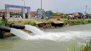 Chandu Budhera water treatment plant supplies canal water to sectors 47 to 57 and DLF 5, among other areas.(HT File)