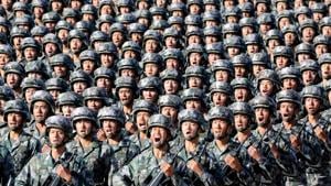 Soldiers from the People’s Liberation Army of China preparing for a military parade(REUTERS File) Soldiers from the People’s Liberation Army of China preparing for a military parade(REUTERS File)