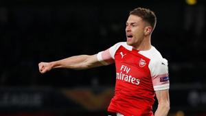 Arsenal's Aaron Ramsey celebrates scoring their first goal against Napoli.(Reuters) Arsenal's Aaron Ramsey celebrates scoring their first goal against Napoli.(Reuters)