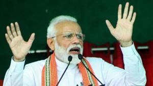 Indian Prime Minister Narendra Modi addressing an election rally during the first phase of the Indian general elections in Bihar’s Bhagalpur region(AFP) Indian Prime Minister Narendra Modi addressing an election rally during the first phase of the Indian general elections in Bihar’s Bhagalpur region(AFP)