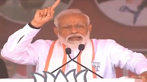 PM Modi’s election rally at Theni came a day after Congress president Rahul Gandhi’s address in the district.(Twitter/BJP4India)