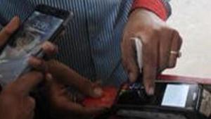 Student duped on pretext of updating debit card details(Photo by Sunil Ghosh / Hindustan Times) Student duped on pretext of updating debit card details(Photo by Sunil Ghosh / Hindustan Times)