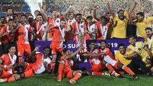FC Goa defeated Chennaiyin FC in the final of the Super Cup.(Twitter) FC Goa defeated Chennaiyin FC in the final of the Super Cup.(Twitter)