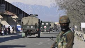 The hideout was busted a day after two militants were killed in an encounter with security forces at Gehind in south Kashmir’s Shopian district.(Waseem Andrabi / Hindustan Times) The hideout was busted a day after two militants were killed in an encounter with security forces at Gehind in south Kashmir’s Shopian district.(Waseem Andrabi / Hindustan Times)