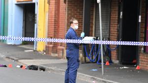 A Victoria Police personnel works at the scene of a multiple shooting outside Love Machine nightclub in Prahran, Melbourne, Australia(REUTERS) A Victoria Police personnel works at the scene of a multiple shooting outside Love Machine nightclub in Prahran, Melbourne, Australia(REUTERS)
