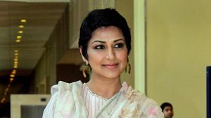 Bollywood actor Sonali Bendre during the 5th International Conference CAHOCON 2019 organised by Consortium of Accredited Healthcare Organisation (CAHO), in Mumbai.(PTI) Bollywood actor Sonali Bendre during the 5th International Conference CAHOCON 2019 organised by Consortium of Accredited Healthcare Organisation (CAHO), in Mumbai.(PTI)