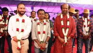 Rajinikanth is currently busy filming for Darbar in Mumbai. Rajinikanth is currently busy filming for Darbar in Mumbai.