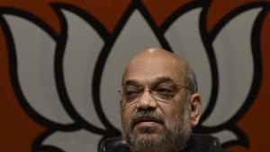 Amit Shah will address a public meeting in support of party nominee Kanchan Kul who is locked in battle against Sharad Pawar’s daughter Supriya Sule of the Nationalist Congress Party (NCP).(HT PHOTO)