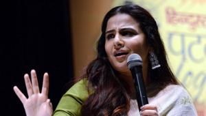 Patna: Actress Vidya Balan addresses during a programme in Patna, on March 15, 2019.(IANS) Patna: Actress Vidya Balan addresses during a programme in Patna, on March 15, 2019.(IANS)
