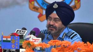Technology was on India’s side in the Balakot air strikes, Air Chief Marshal BS Dhanoa said on Monday.(PTI File Photo) Technology was on India’s side in the Balakot air strikes, Air Chief Marshal BS Dhanoa said on Monday.(PTI File Photo)