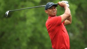Tiger Woods of the United States plays a shot from the fifth tee during the final round of the Masters.(AFP) Tiger Woods of the United States plays a shot from the fifth tee during the final round of the Masters.(AFP)