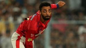 Varun Chakravarthy was sidelined by a finger injury and will be ruled out for the better part of the Indian Premier League (IPL).(IPL) Varun Chakravarthy was sidelined by a finger injury and will be ruled out for the better part of the Indian Premier League (IPL).(IPL)