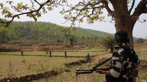 Three suspected Maoists and a jawan of the seventh battalion of CRPF were killed in an encounter between the security personnel and the banned CPI (Maoist) at Bhatakta village in Giridih district on Monday(HT File Photo) Three suspected Maoists and a jawan of the seventh battalion of CRPF were killed in an encounter between the security personnel and the banned CPI (Maoist) at Bhatakta village in Giridih district on Monday(HT File Photo)