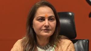 BJP’s Rampur Lok Sabha seat candidate Jaya Prada(Mohd Zakir/HT PHOTO) BJP’s Rampur Lok Sabha seat candidate Jaya Prada(Mohd Zakir/HT PHOTO)