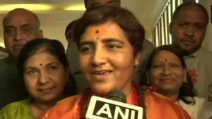 Lok Sabha elections 2019: Pragya Thakur joins BJP, may contest against Digvijaya Singh from Bhopal(ANI/Twitter) Lok Sabha elections 2019: Pragya Thakur joins BJP, may contest against Digvijaya Singh from Bhopal(ANI/Twitter)