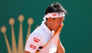 Tennis - ATP 1000 - Monte Carlo Masters - Monte-Carlo Country Club, Roquebrune-Cap-Martin, France - April 17, 2019 Japan's Kei Nishikori reacts during his second round match against France's Pierre-Hugues Herbert REUTERS/Eric Gaillard(REUTERS) Tennis - ATP 1000 - Monte Carlo Masters - Monte-Carlo Country Club, Roquebrune-Cap-Martin, France - April 17, 2019 Japan's Kei Nishikori reacts during his second round match against France's Pierre-Hugues Herbert REUTERS/Eric Gaillard(REUTERS)