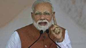 Indian Prime Minister Narendra Modi addresses an election campaign rally ) in Meerut, India, Thursday, March 28, 2019.(AP) Indian Prime Minister Narendra Modi addresses an election campaign rally ) in Meerut, India, Thursday, March 28, 2019.(AP)