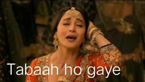 Madhuri Dixit is now a Kalank meme. Madhuri Dixit is now a Kalank meme.