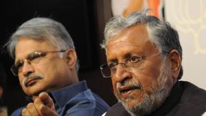 BJP leader and Dy CM Shushil Mody(AP Dube/ HT)