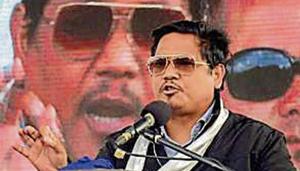 NPP chief Conrad Sangma at an election rally in Shillong(PTI) NPP chief Conrad Sangma at an election rally in Shillong(PTI)