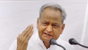 Rajasthan Chief Minister Ashok Gehlot interacts with media persons, in Jaipur, Wednesday, April 17, 2019.(PTI) Rajasthan Chief Minister Ashok Gehlot interacts with media persons, in Jaipur, Wednesday, April 17, 2019.(PTI)