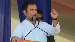 Addressing a rally here in north Karnataka, Gandhi said Modi talks about security of the nation “but making crores of youth unemployed” does not strengthen the nation.(AFP file photo)