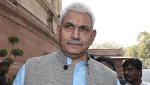 New Delhi, India- Ferberary 24, 2016: MoS Railway Manoj Sinha after attending the Parliament Budget Session 2016, in New Delhi on February 24, 2016. ( Photo by Sonu Mehta/ Hindustan Times)(Hindustan Times) New Delhi, India- Ferberary 24, 2016: MoS Railway Manoj Sinha after attending the Parliament Budget Session 2016, in New Delhi on February 24, 2016. ( Photo by Sonu Mehta/ Hindustan Times)(Hindustan Times)