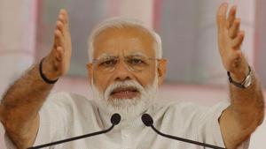 Prime Minister Narendra Modi will address a convention of the traders unions at Talkatora stadium in New Delhi on Friday.(ANI Photo) Prime Minister Narendra Modi will address a convention of the traders unions at Talkatora stadium in New Delhi on Friday.(ANI Photo)