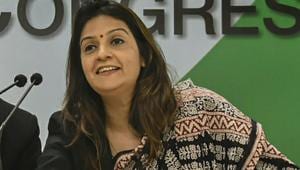 Priyanka Chaturvedi, who quit Congress to join Shiv Sena on Friday, in her farewell message to her colleagues said her decision was ‘thought over very thoroughly.’(PTI file photo)