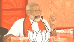 The prime minister said the BJP workers are being attacked in Bengal as the Trinamool Congress is rattled with the kind of support the Modi government has received in the first two phases of polling.(Twitter/BJP4India)